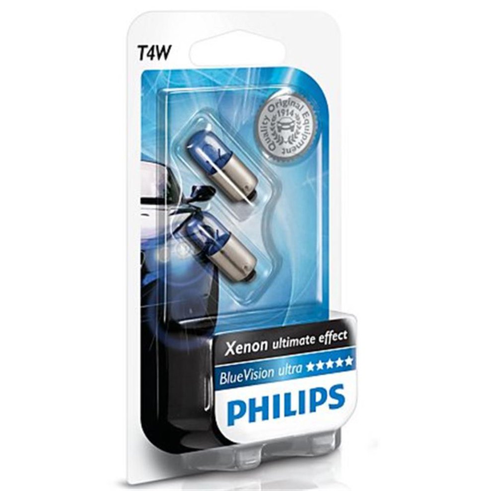 Lâmpada da placa Halógena T4W 4W BA9S - Philips - 12929 - (1)