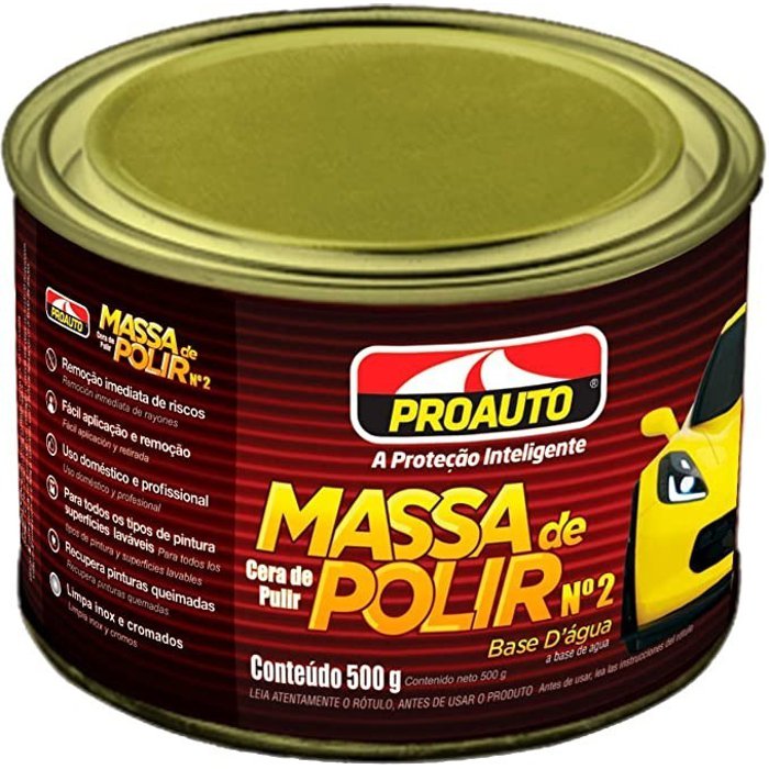 Massa de Polir Nº2 Base Água para Polimento - Proauto - 1598 - (1)