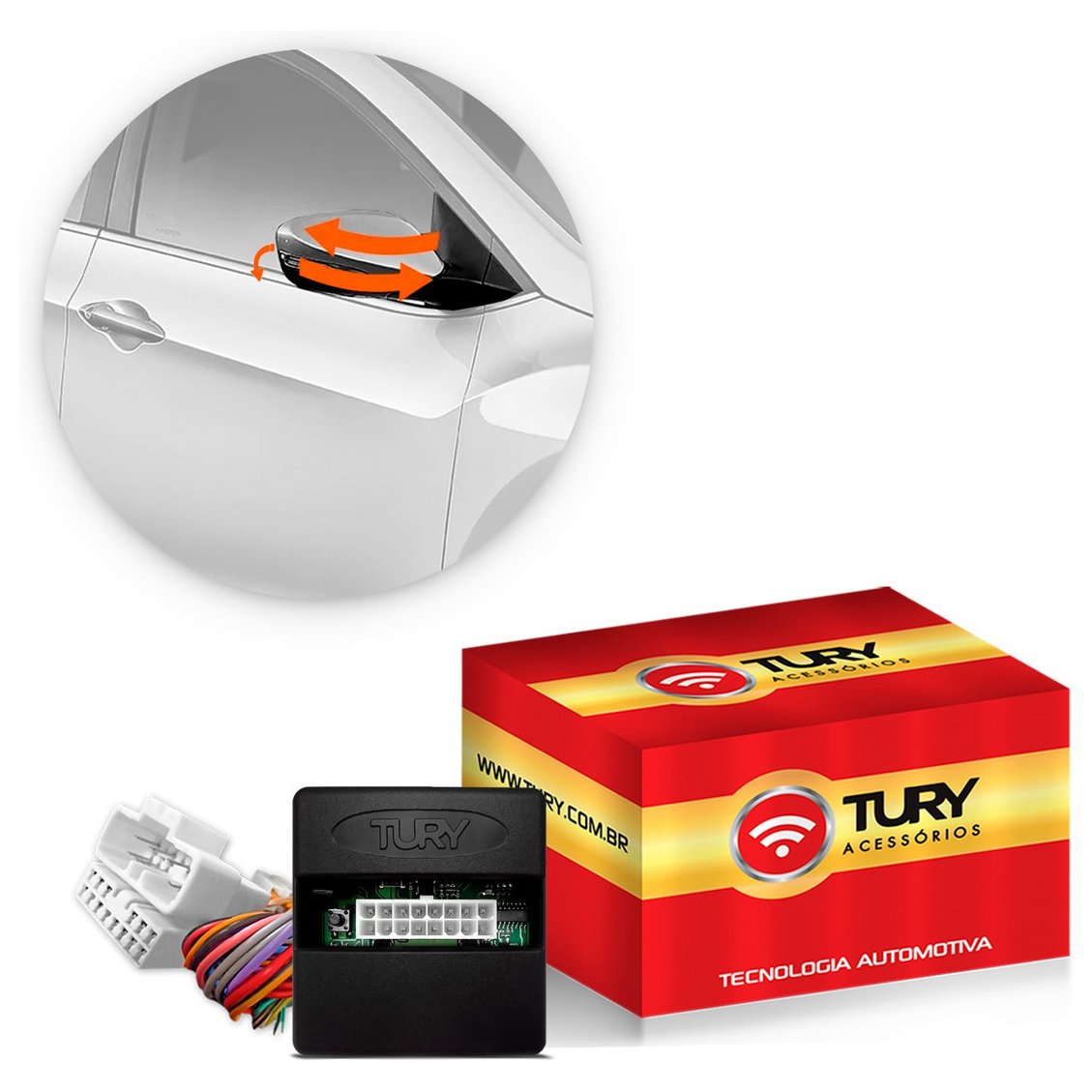 Modulo Eletrônico Retrovisor Elétrico - Tury - PARK 3.22.4DO - (1)