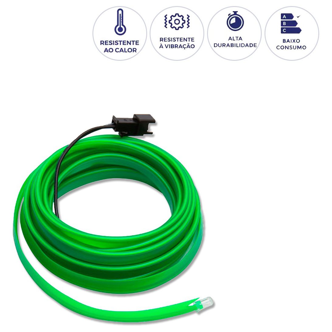 Régua de LED Cor Verde - Shocklight - SL-FTVD-3 - (2)
