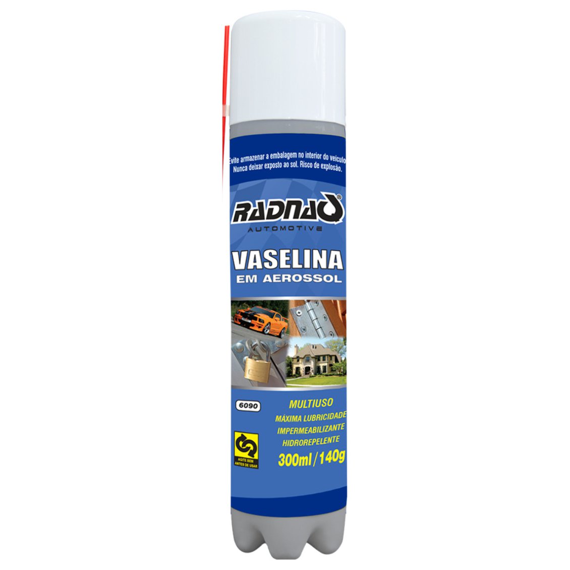Vaselina Líquida em Aerossol Multiuso 300ml - Radnaq - 6090 - (1)