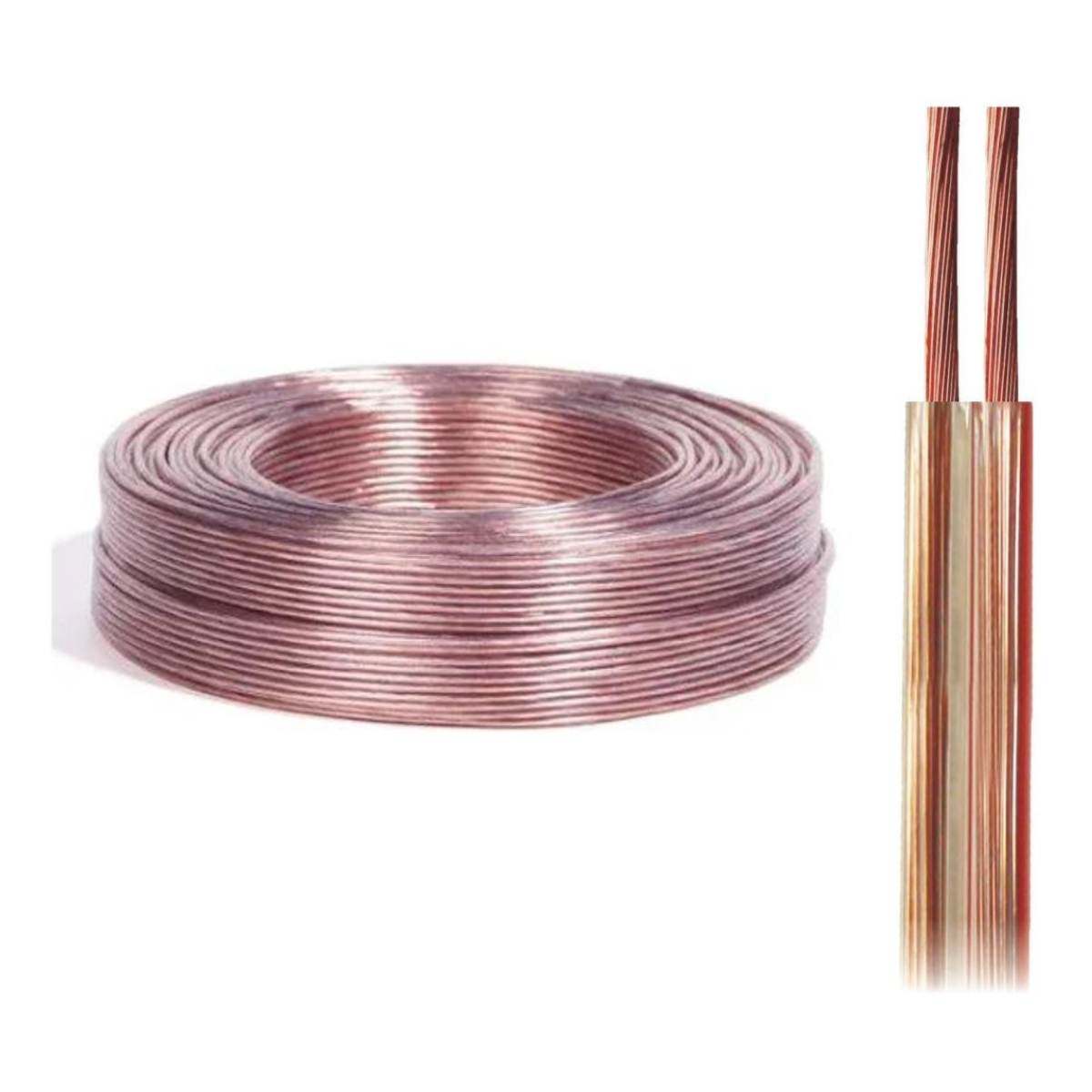 Cabo Paralelo para Som 25W 4 Ohms Rolo com 100m - DNI - HFX 2X22/25W - (1)