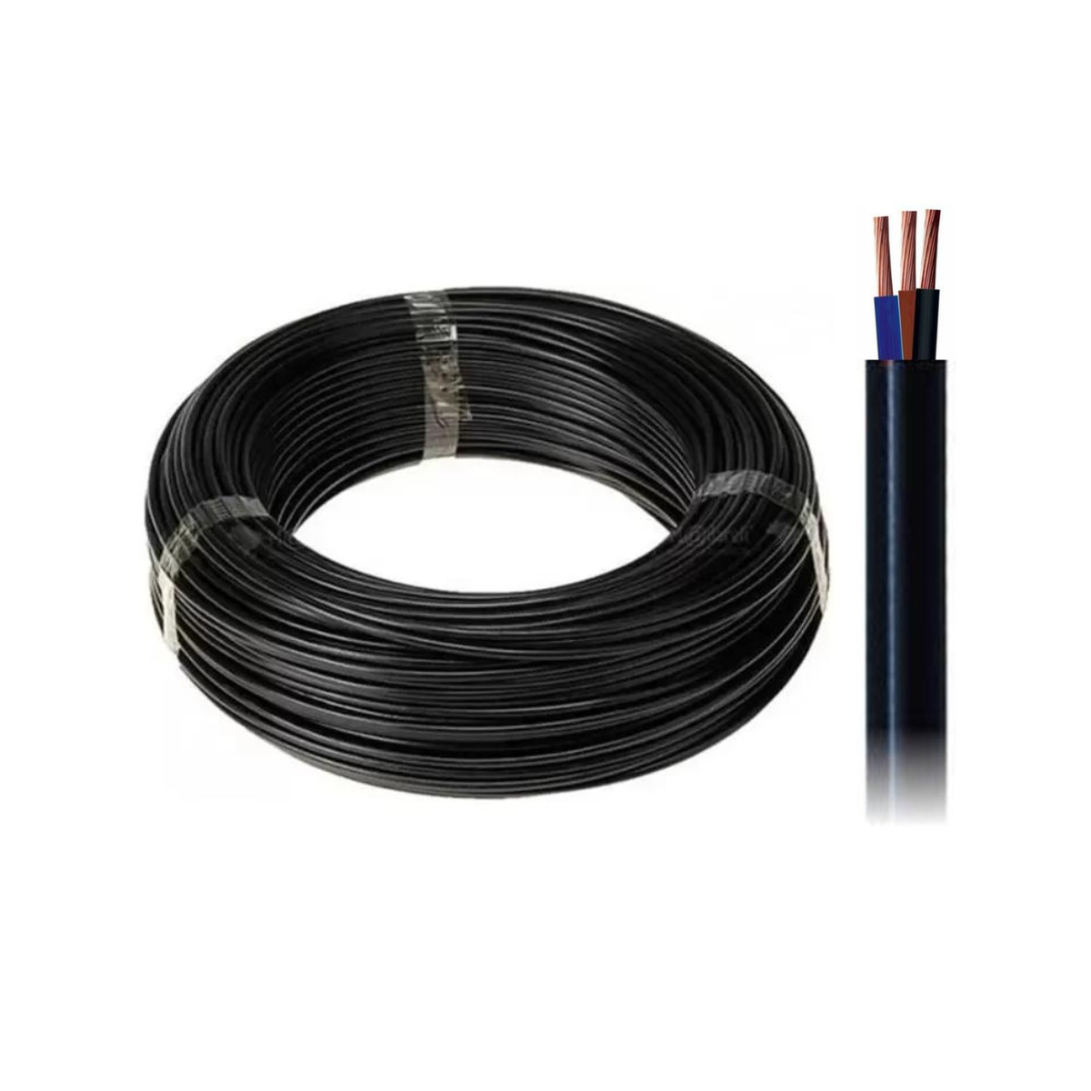 Cabo PP 300/500V 3x2,5mm Bobinas com 100m - DNI - PP 325 B - (1)