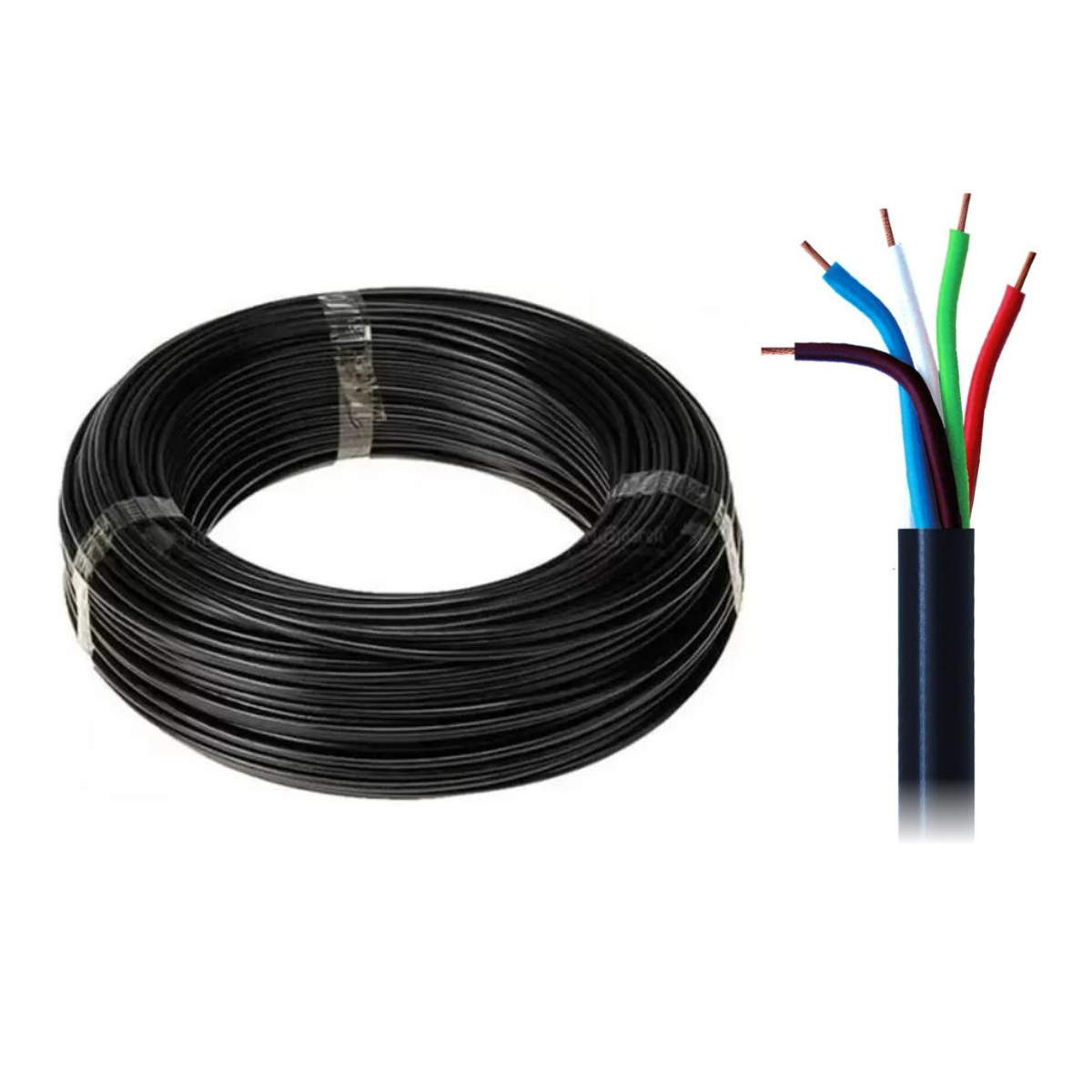 Cabo PP 300/500V 5x1,5mm Rolo com 25m - DNI - PP 515 - (1)