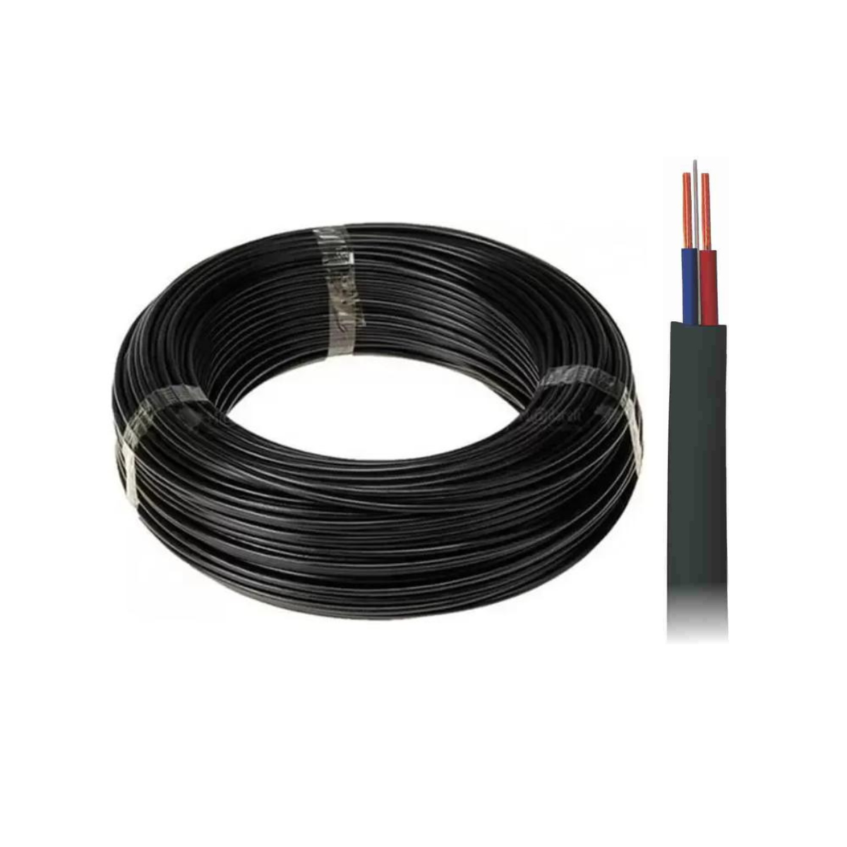Cabo PP Preto com Alma de Aço Kit 5m - DNI - PP205APTE5 - (1)