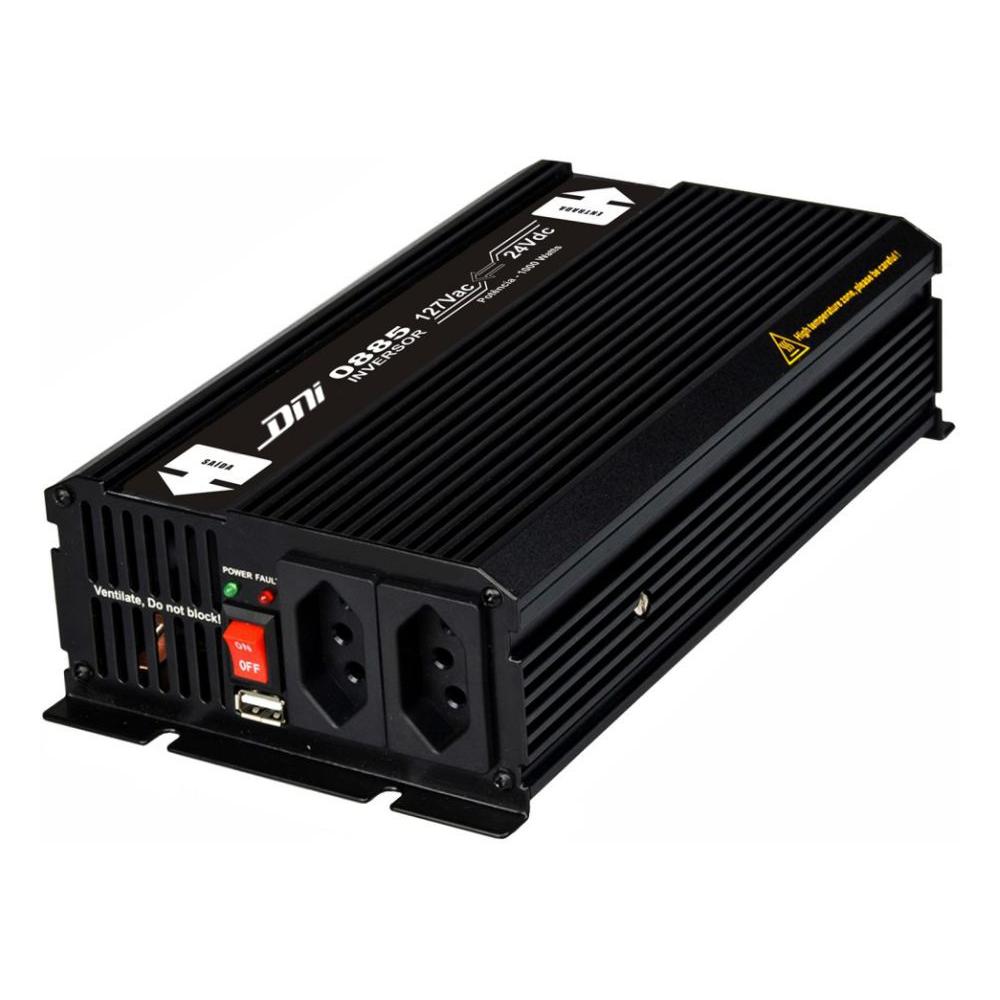 Inversor Entrada 24V 110VAC 1000W 2000W Pico - DNI - 0885 - (1)