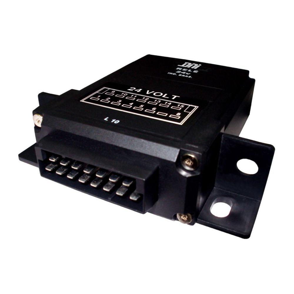 Caixa Relé E.D.C. 15 Terminais 24V com Suporte - DNI - 8854 - (1)
