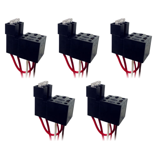 Kit 5 Chicotes com Fusível e Soquete para Relés 4 Terminais 40A - DNI - 7511 - (1)