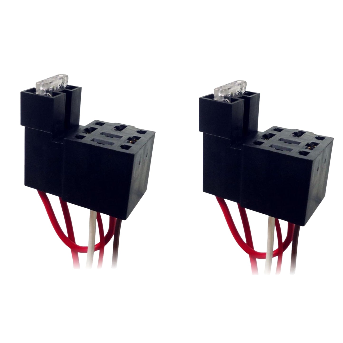 Kit 2 Chicotes com Fusível e Soquete para Relés 5 Terminais 40A - DNI - 7512 - (1)