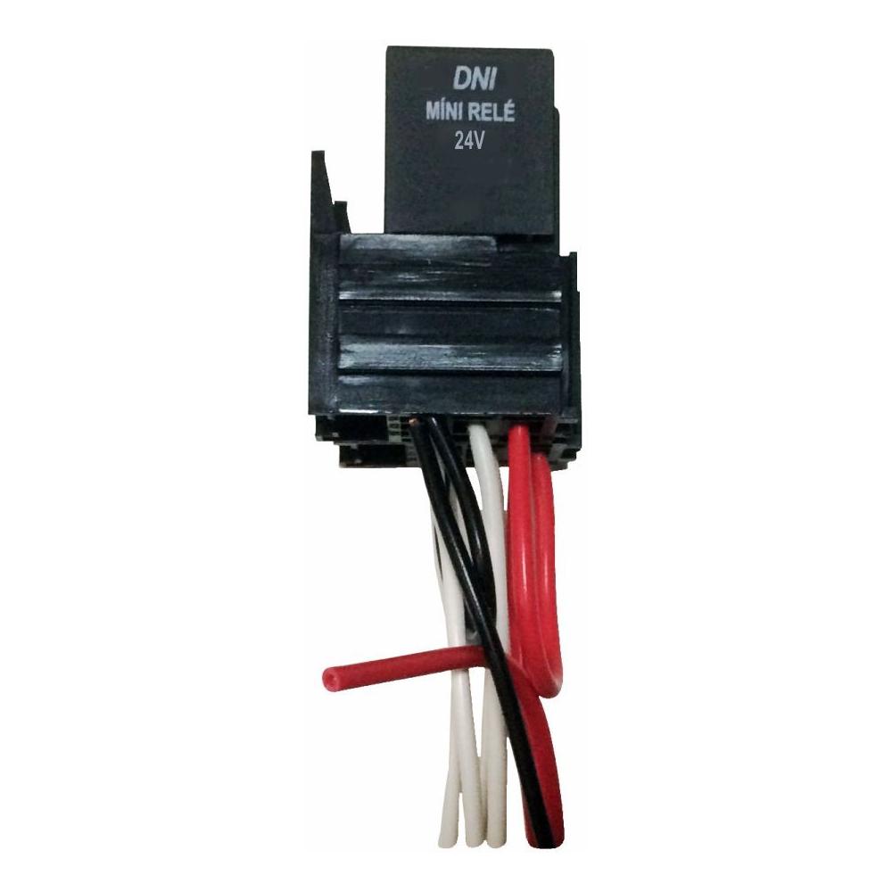 Mini Relé com Soquete Chicote Modular 40A 24V 4 Terminais - DNI - 7533 - (1)