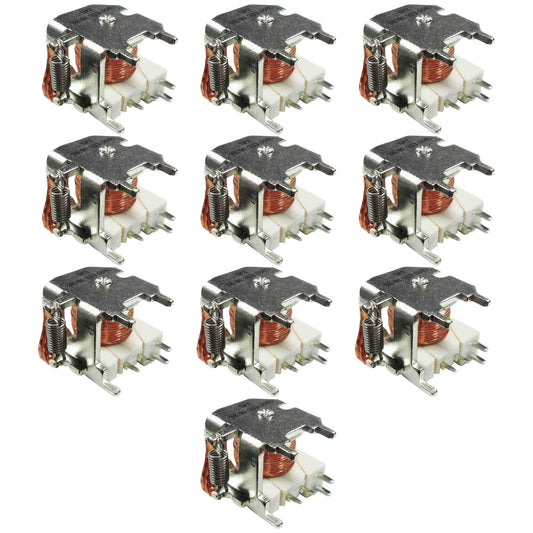 Kit 10 Relés PCI Reversor Aberto NA/NF 20/15A 28VDC 24V 7 Terminais - DNI - 7595 - (1)