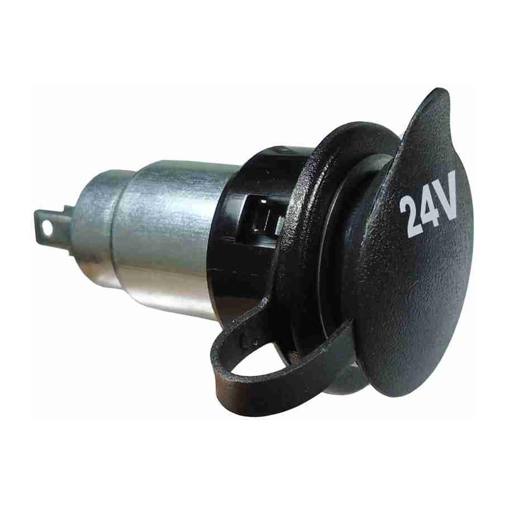 Tomada Polarizada Universal 24V com Tampa - DNI - 0608 - (1)