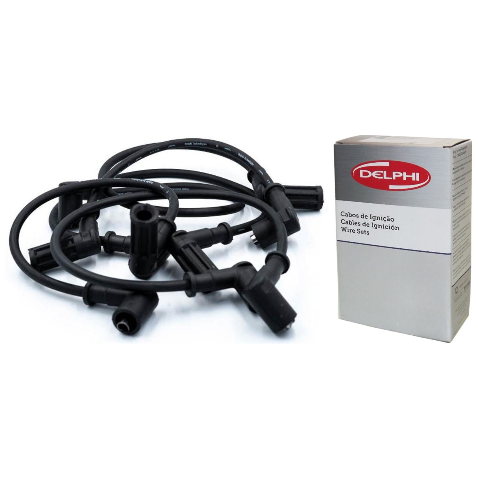 Kit Cabo de Vela e 4 Velas Ignição D-Power - Delphi - XH70037 / XS10029 - (3)