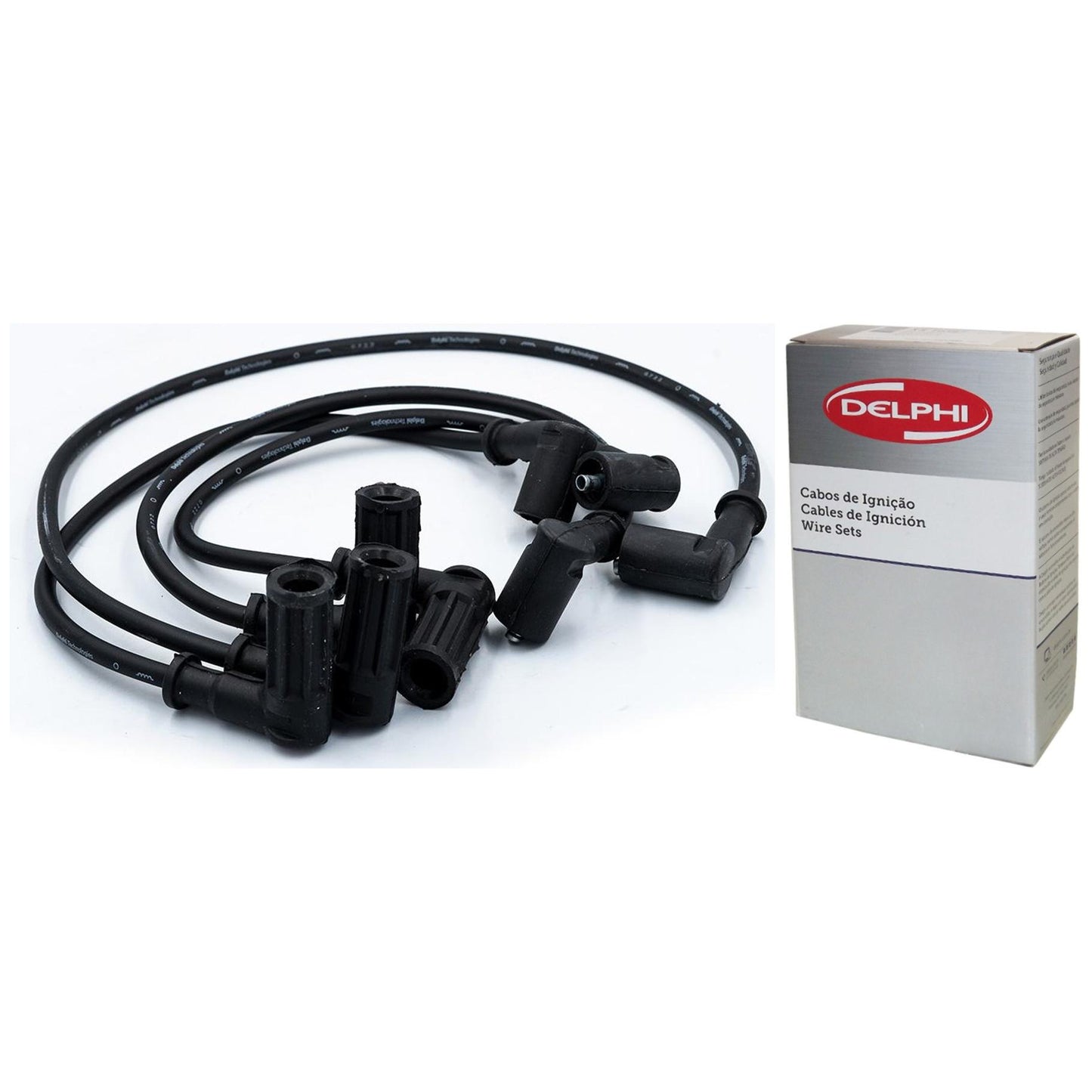 Kit Cabo de Vela e 4 Velas Ignição D-Power - Delphi - XH70015 / XS10031 - (3)