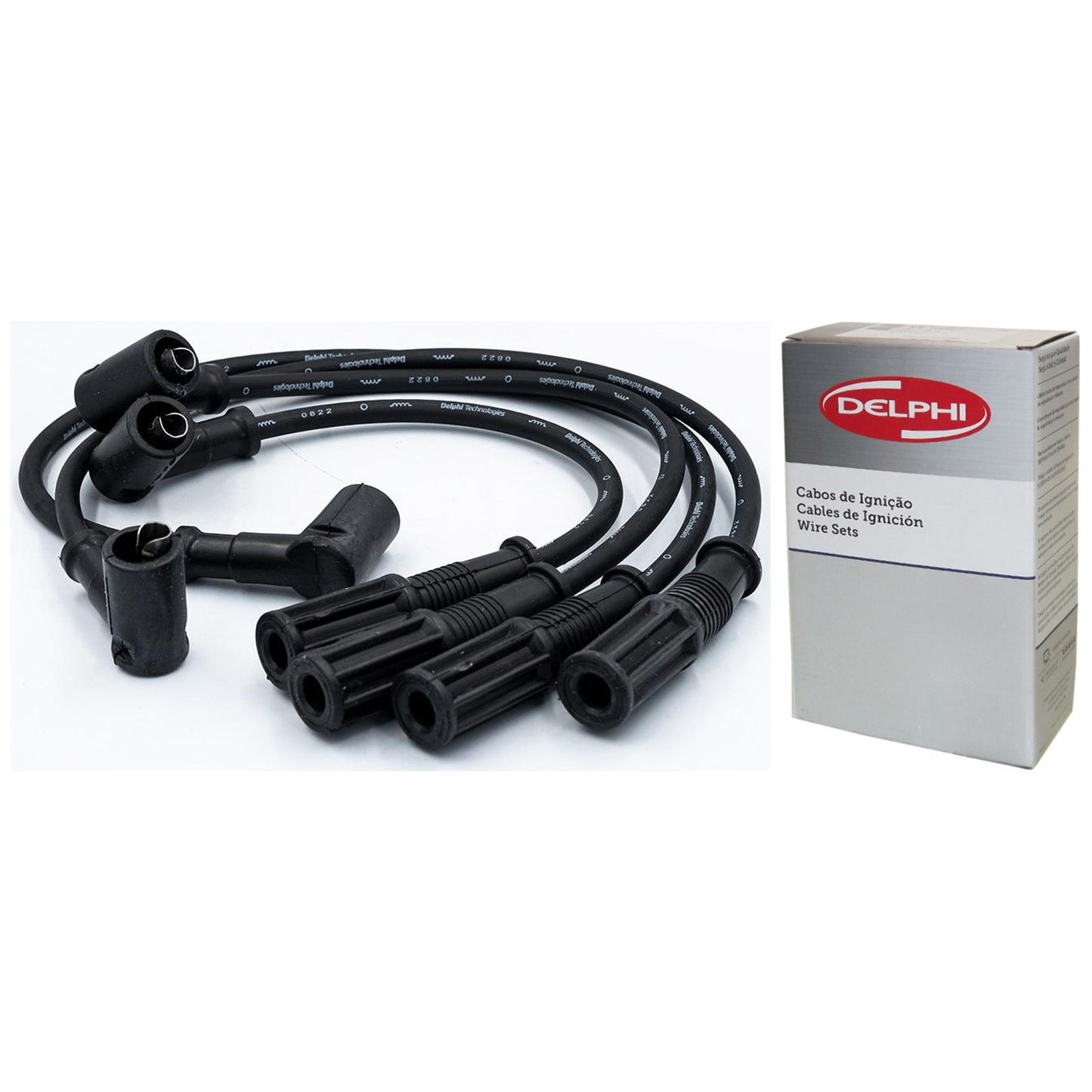 Kit Cabo de Vela e 4 Velas Ignição D-Power - Delphi - XH70037 / XS10035 - (3)