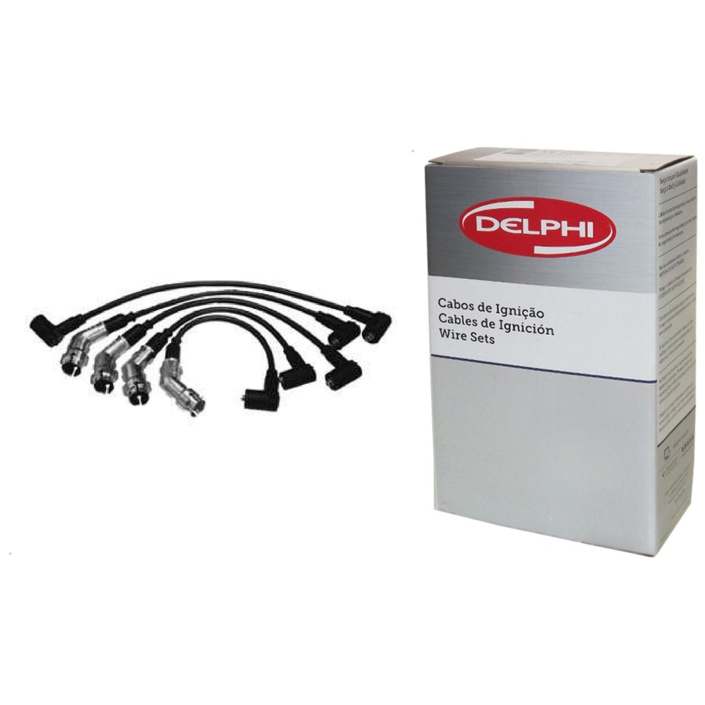 Kit Cabo de Vela e 4 Velas Ignição Platinum - Delphi - XH50007 / XS10069 - (3)