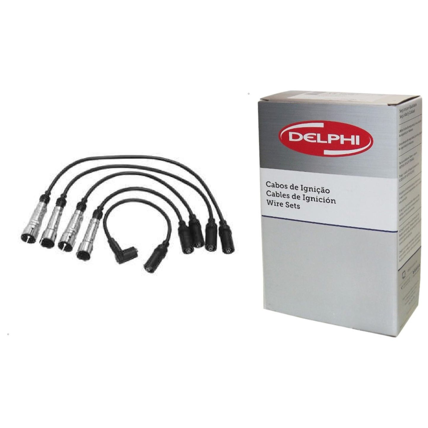 Kit Cabo de Vela e 4 Velas Ignição Platinum - Delphi - XH50012 / XS10076 - (3)