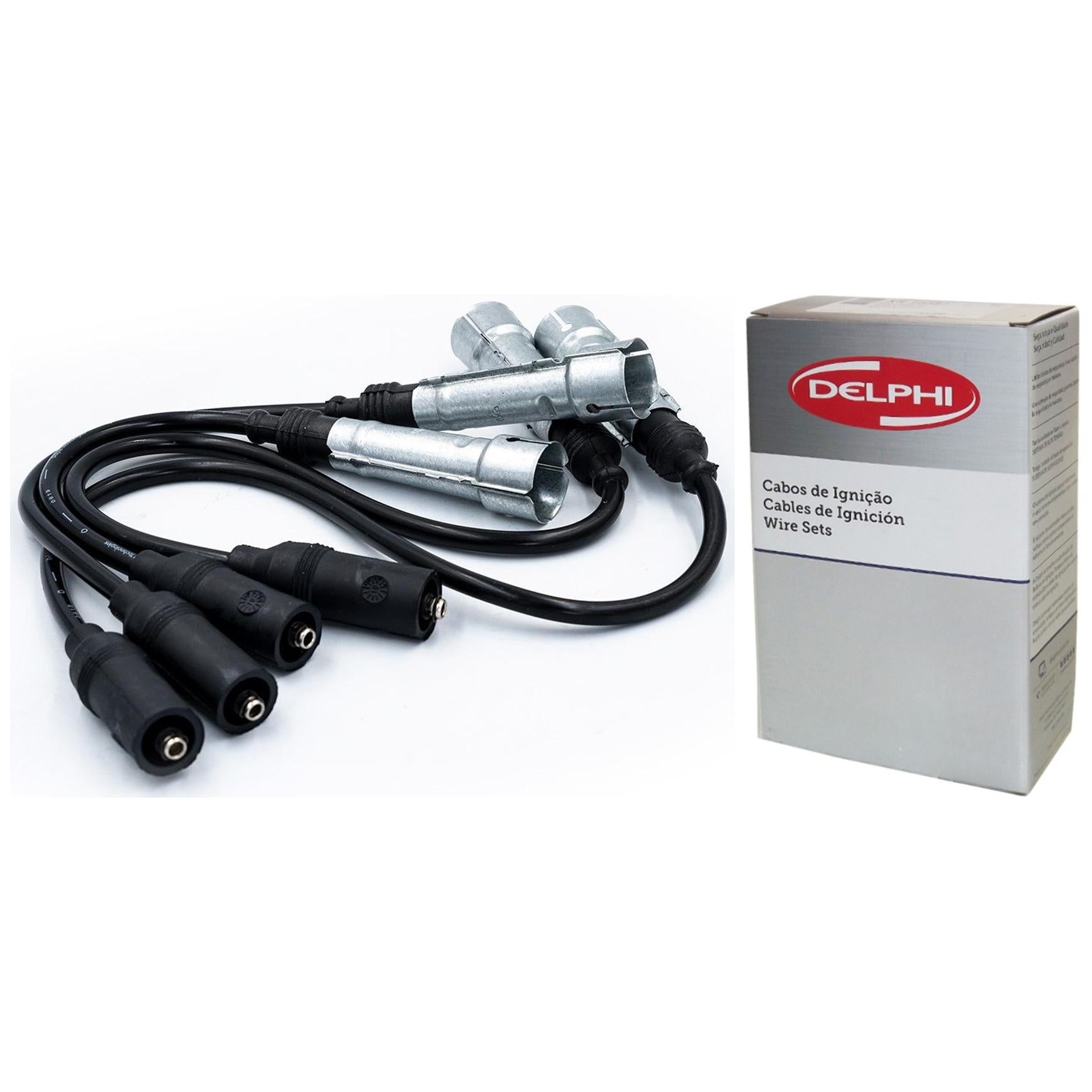 Kit Cabo de Vela e 4 Velas Ignição Platinum - Delphi - XH50012 / XS10077 - (3)