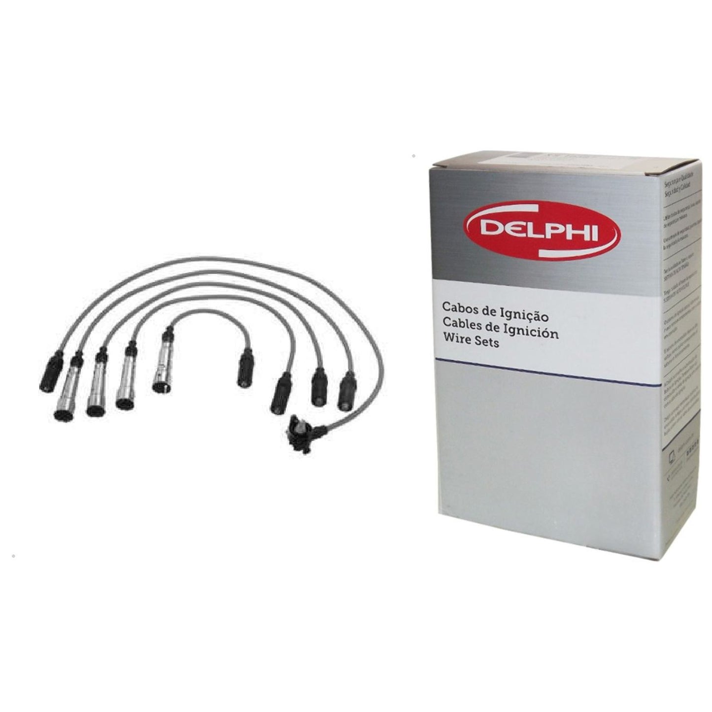 Kit Cabo de Vela e 4 Velas Ignição Yttrium - Delphi - XH40003 / XS10087 - (3)