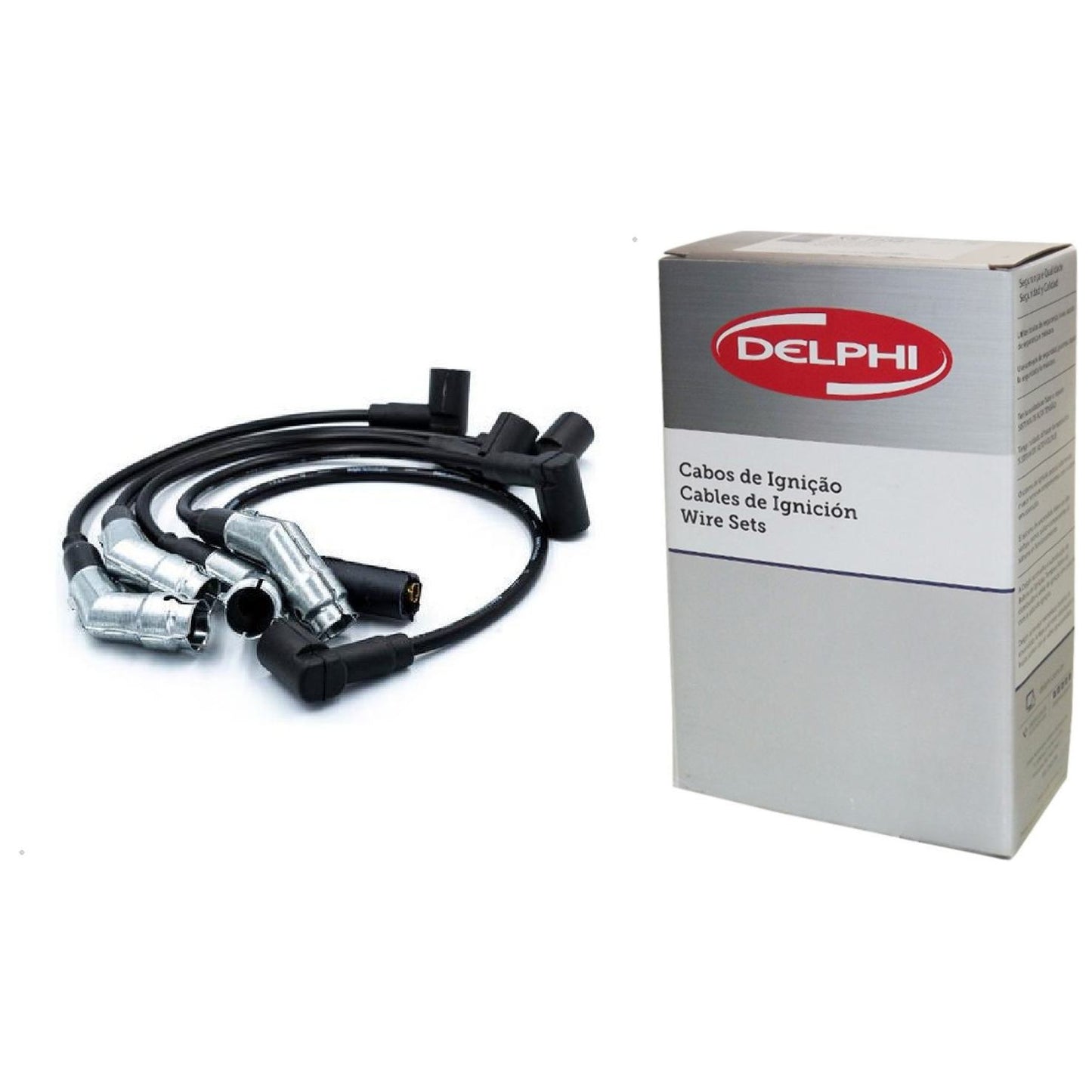 Kit Cabo de Vela e 4 Velas Ignição D-Power - Delphi - XH70043 / XS10124 - (3)