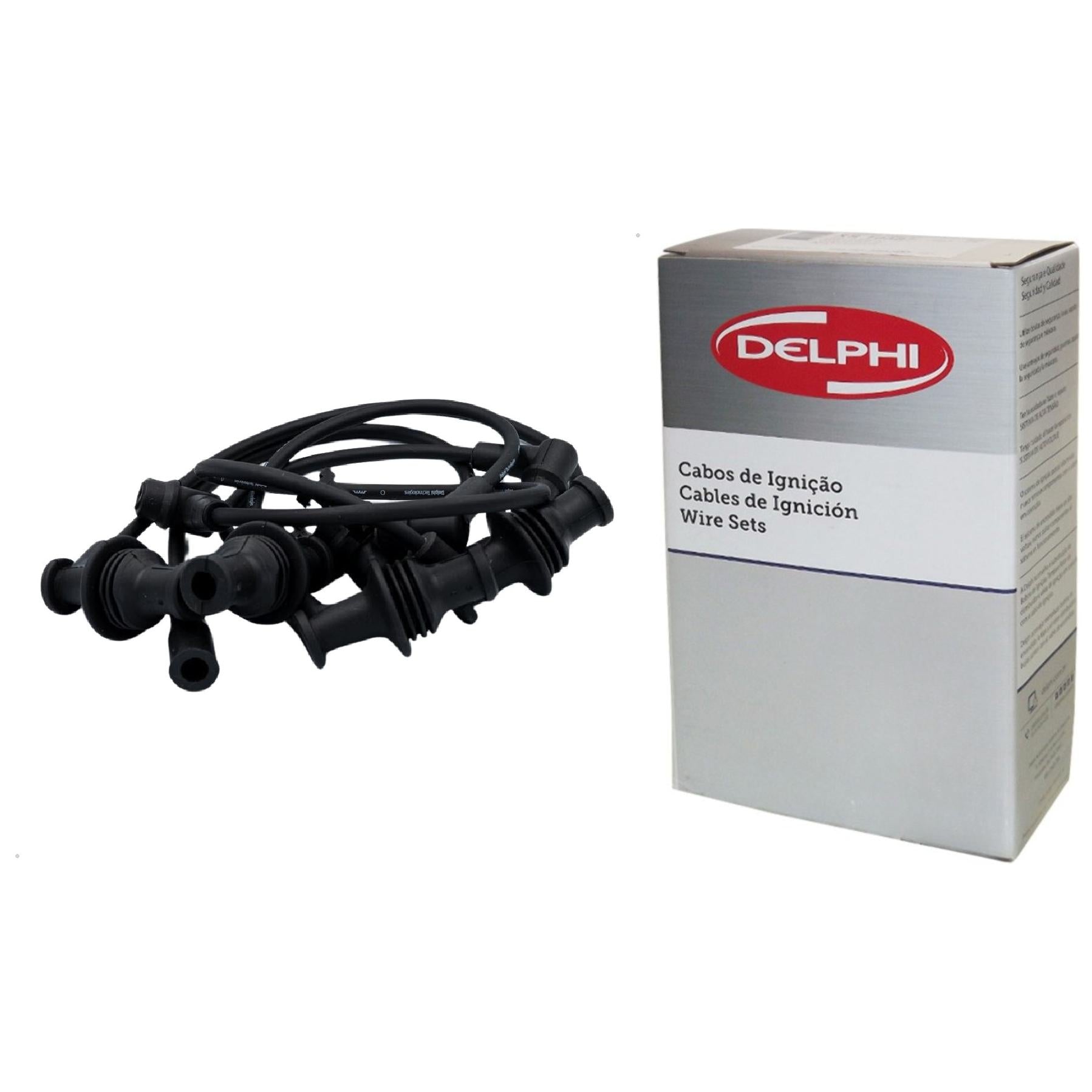 Kit Cabo de Vela e 4 Velas Ignição Yttrium - Delphi - XH40008 / XS10579 - (3)