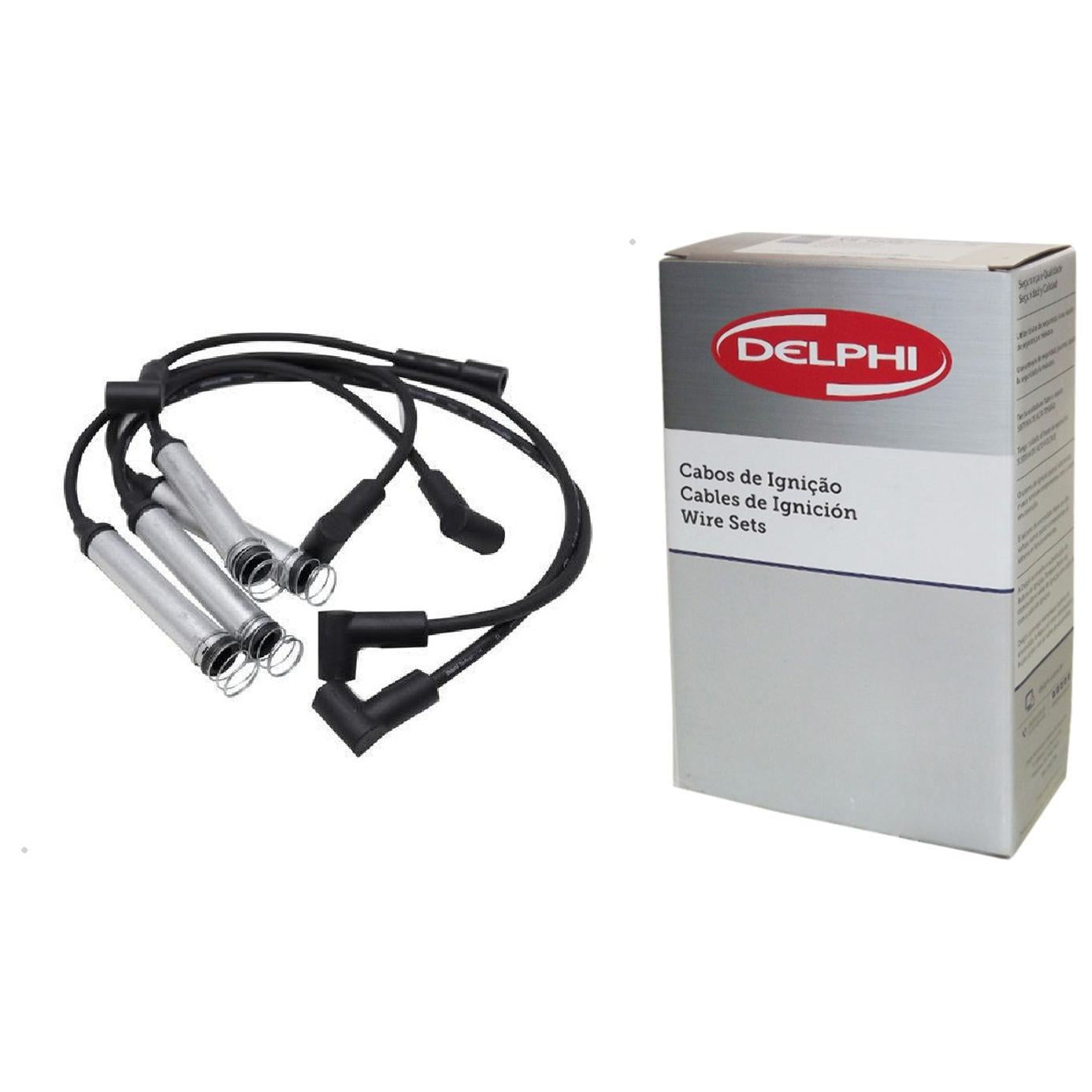 Kit Cabo de Vela e 4 Velas Ignição D-Power - Delphi - XH70038 / XS10653 - (3)