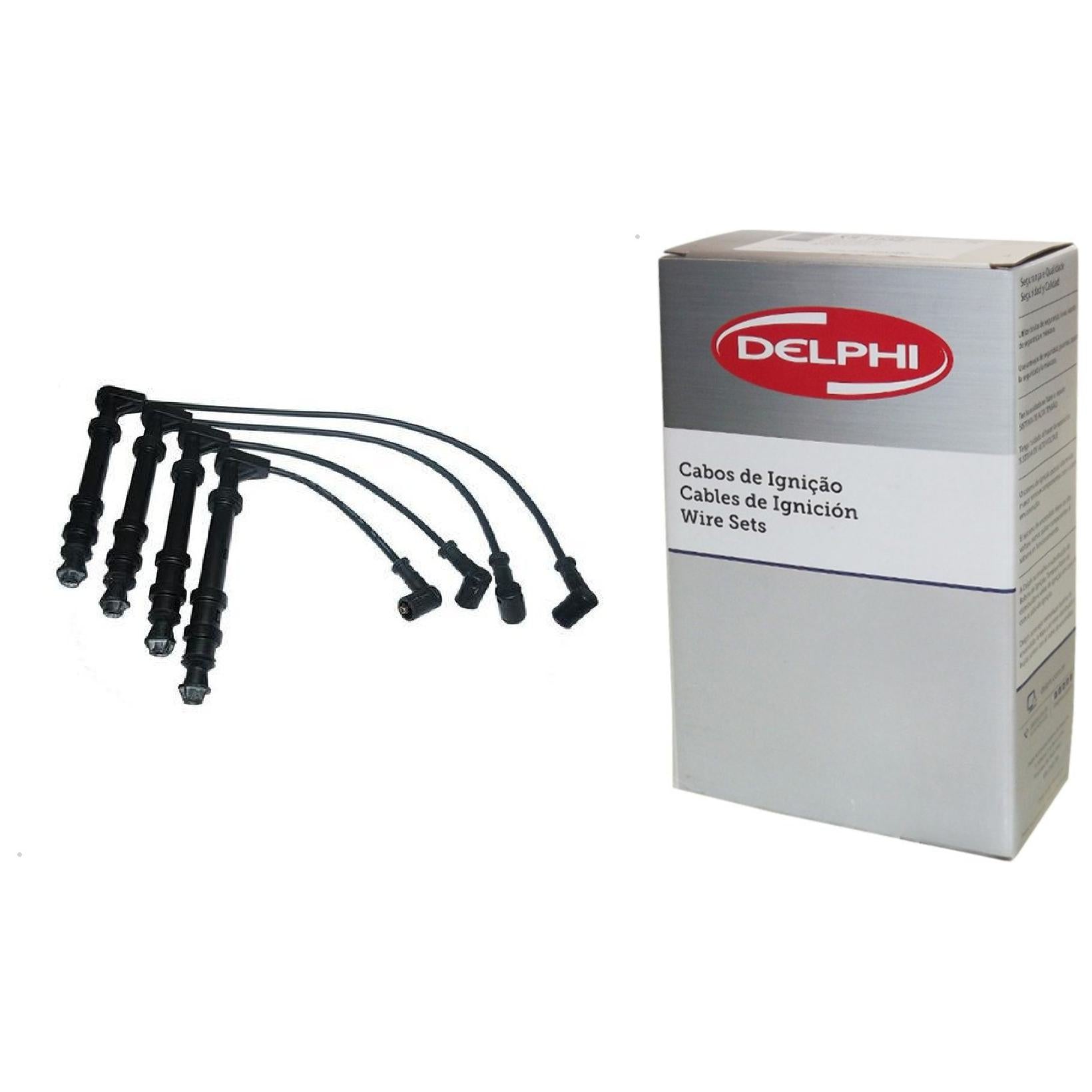 Kit Cabo de Vela e 4 Velas Ignição Yttrium - Delphi - XH40004 / XS10658 - (3)
