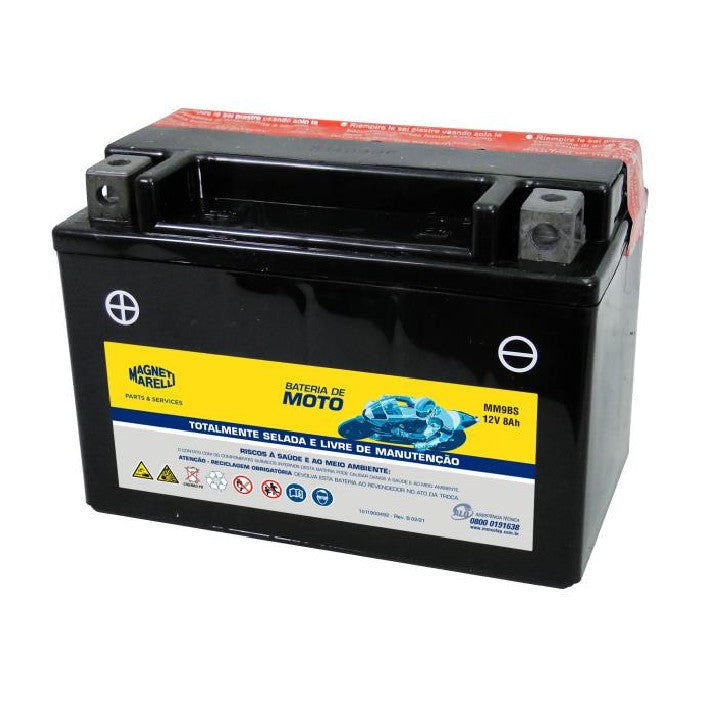 Bateria para Moto 12V 8Ah - Magneti Marelli - MM9BS - (1)
