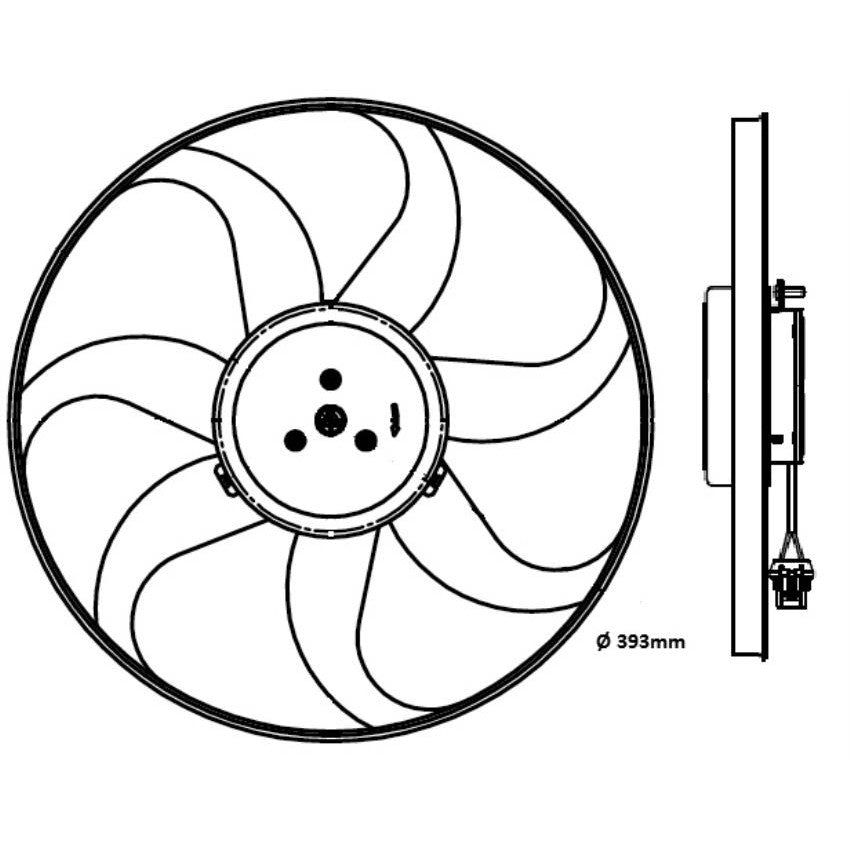 Eletroventilador - Magneti Marelli - EMM2021AVW - (1)