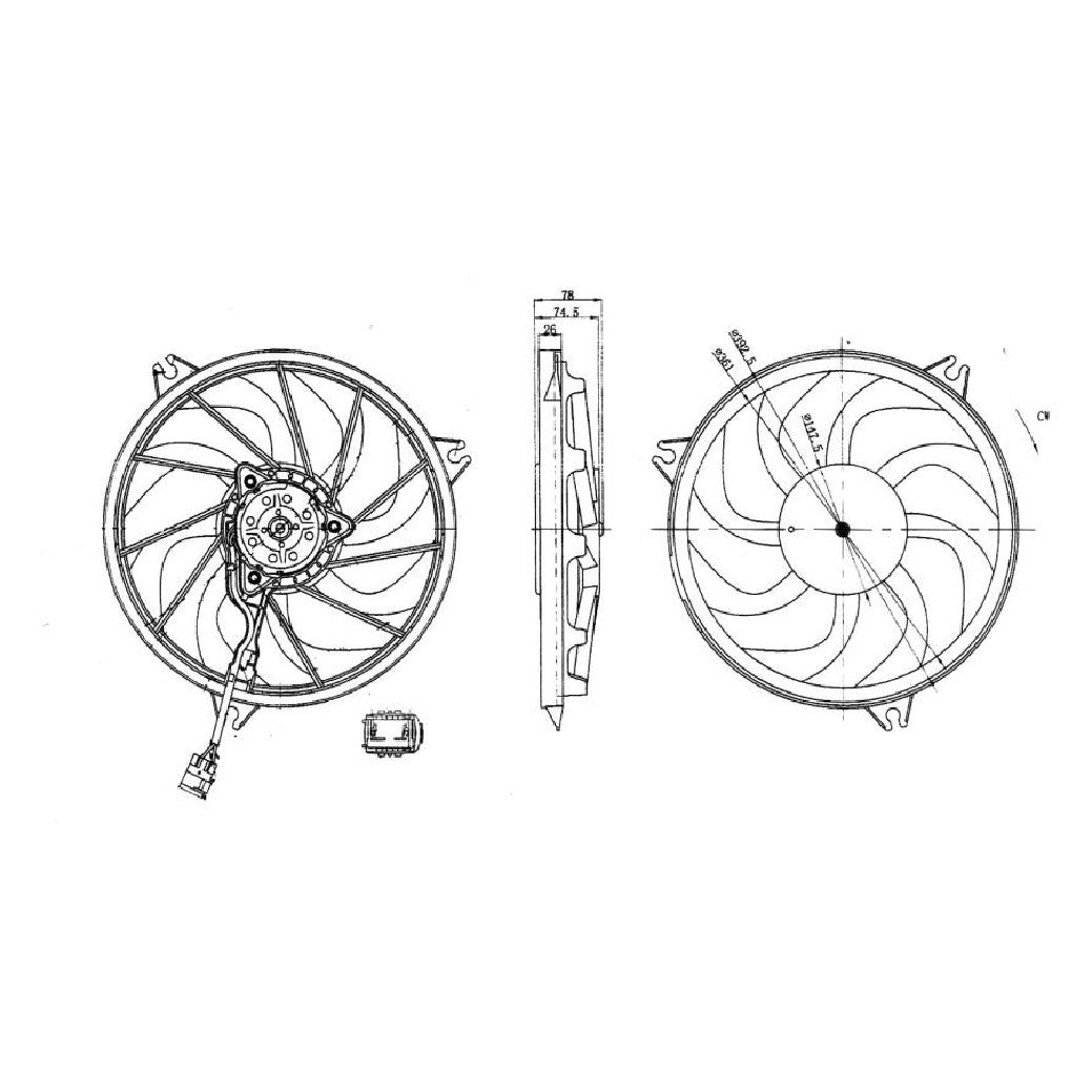 Eletroventilador - Magneti Marelli - EMM2002HPE - (1)