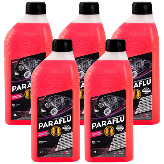 Aditivo 5L Concentrado Radiador Rosa Paraflu Montadora Orgânico - (1)