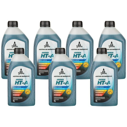 Aditivo 7L Concentrado Radiador Azul Tirreno Aditech HT-A Híbrido Asiático - (1)
