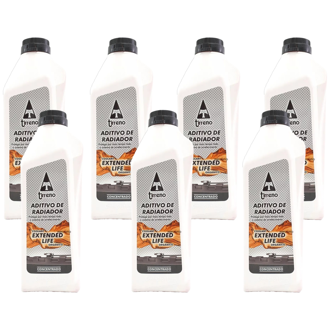 Aditivo 7L Concentrado Radiador Laranja Tirreno Orgânico Extended Life - (1)