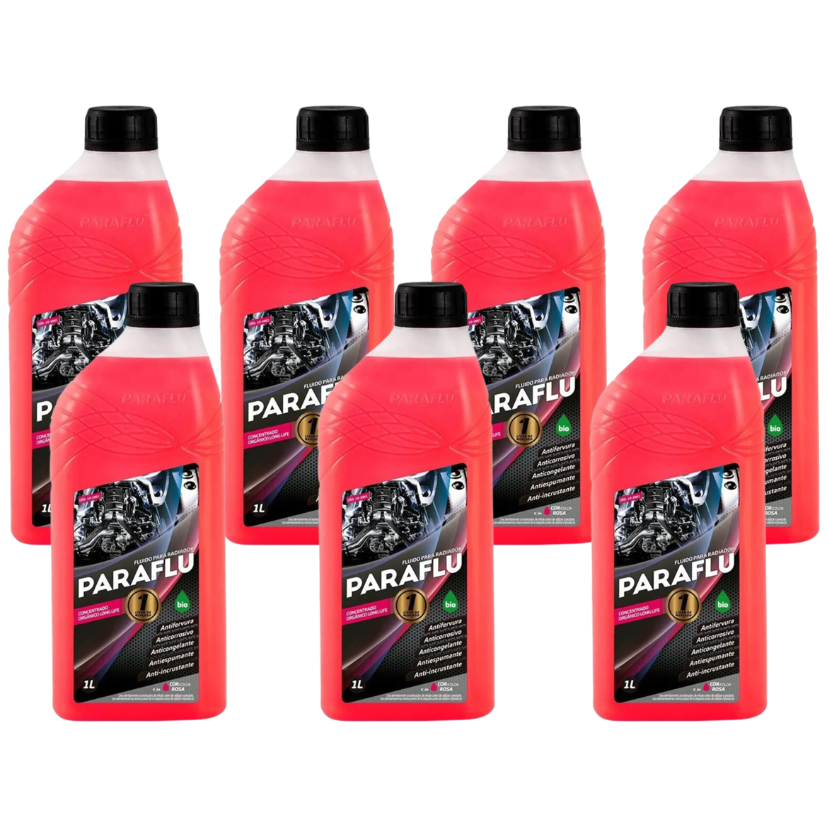 Aditivo 7L Concentrado Radiador Rosa Paraflu Bio Orgânico - (1)