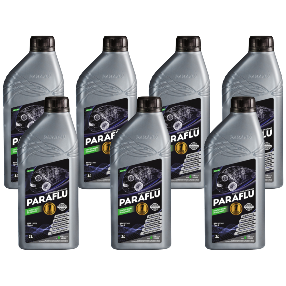 Aditivo 7L Concentrado Radiador Verde Paraflu Montadora Inorgânico - (1)