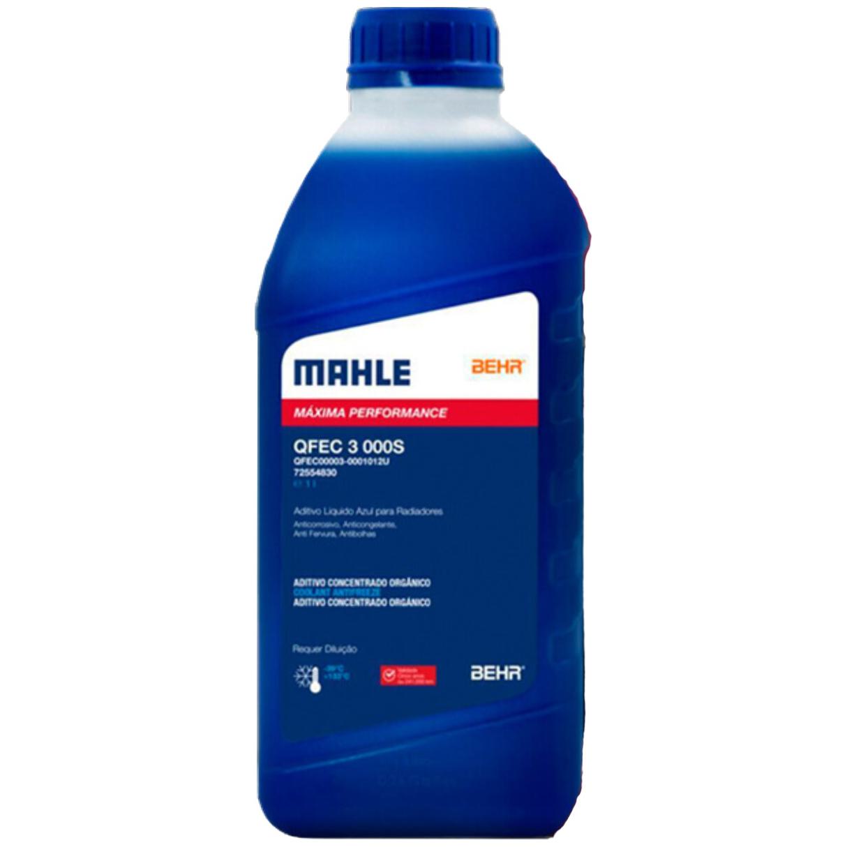 Kit 8 Litros com 4L Aditivo Radiador Azul Mahle + 4L Água - (3)