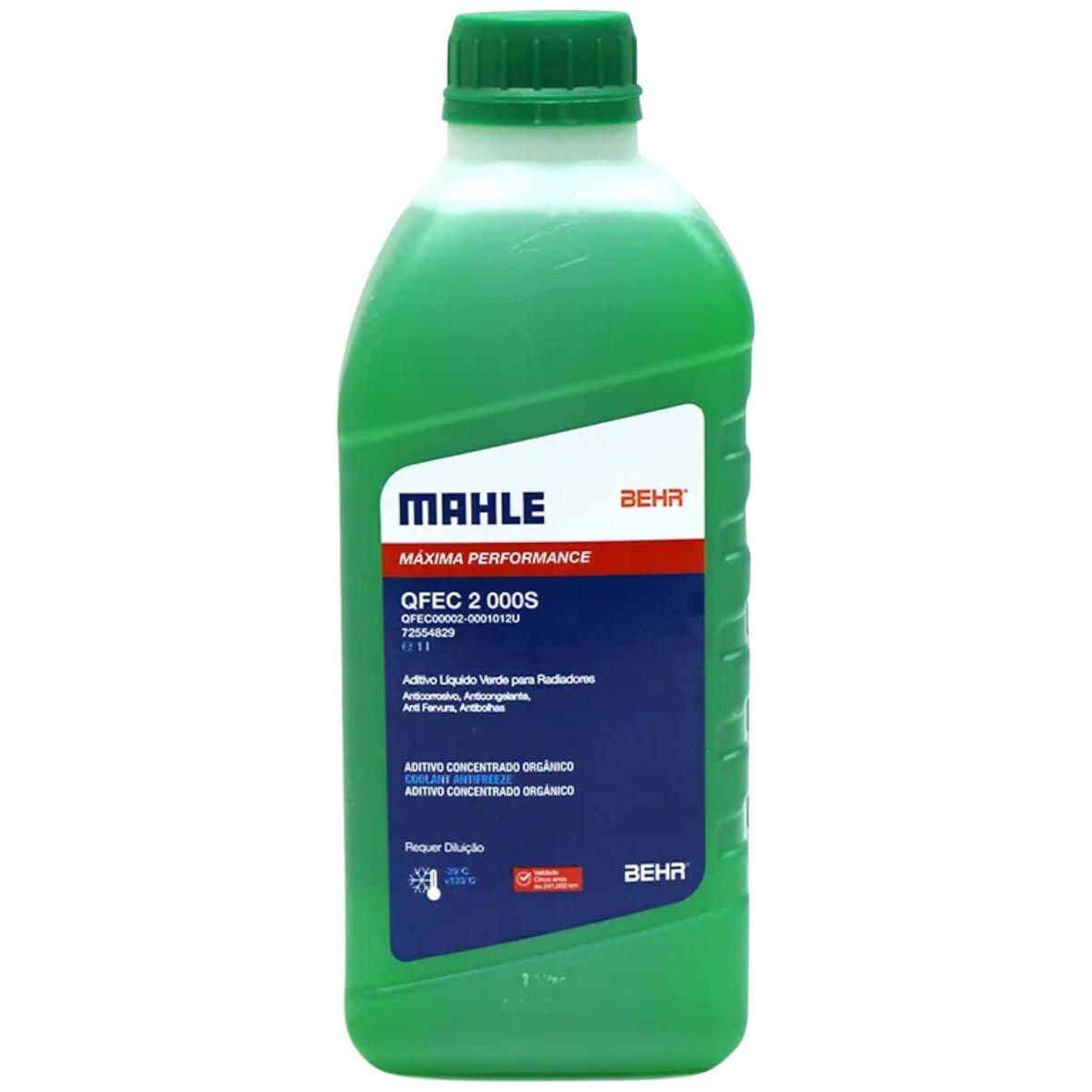 Kit 8 Litros com 3L Aditivo Radiador Verde Mahle + 5L Água - (3)