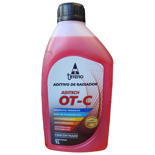 Aditivo 6L Concentrado Radiador Laranja Tirreno Aditech OT-C Orgânico - (3)