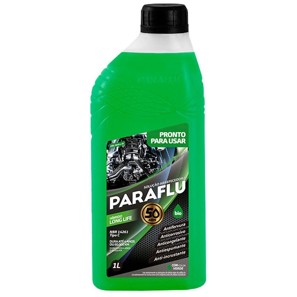 Kit 8 Litros Aditivo Radiador Pronto Para Uso Paraflu Bio Híbrido Verde - (2)