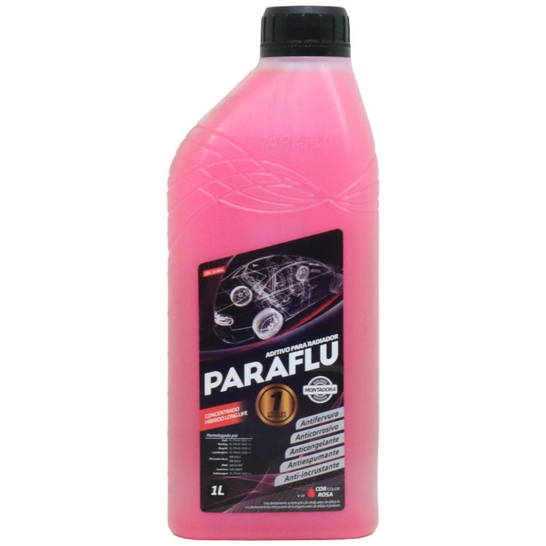 Kit 9 Litros com 4L Aditivo Radiador Rosa + 5L Água - (3)
