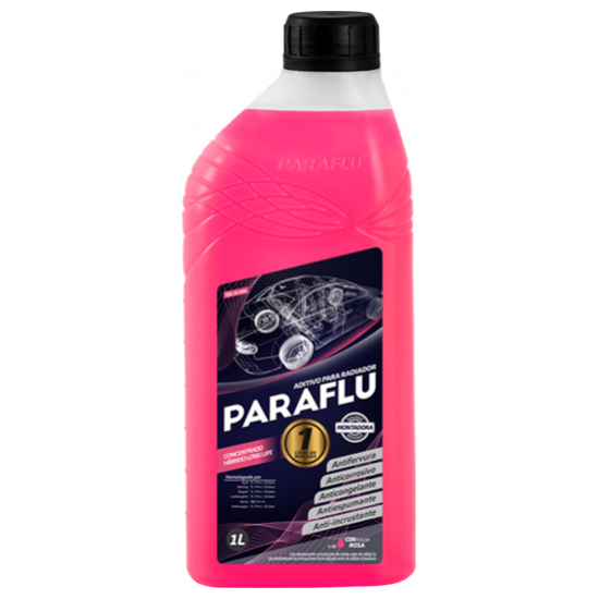 Kit 2 Litros com 1L Aditivo Radiador Rosa + 1L Água - (3)