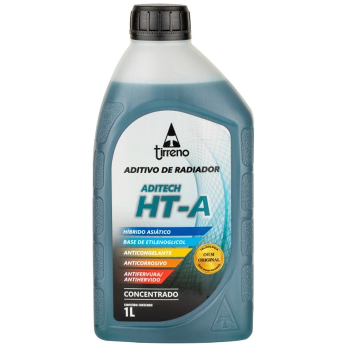 Kit 3 Litros Aditivo Radiador Concentrado Tirreno Ht-a Híbrido Asiático Azul + 3 Litros Água Desmineralizada - (3)
