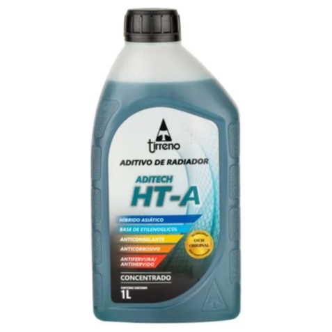 Aditivo 2L Concentrado Radiador Azul Tirreno Aditech HT-A Híbrido Asiático - (3)