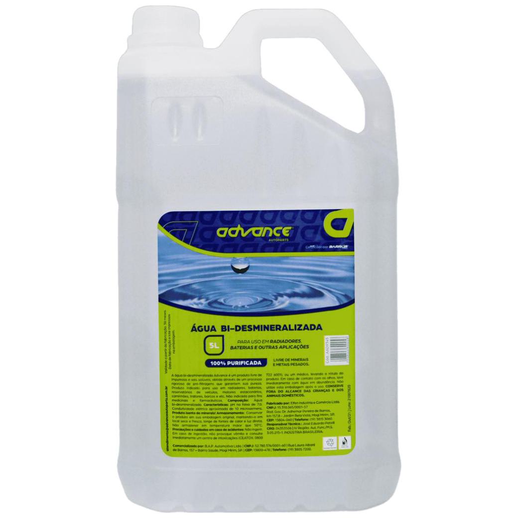Água Bi-Desmineralizada Advance 5 Litros - Advance - AAD9345 - (1)