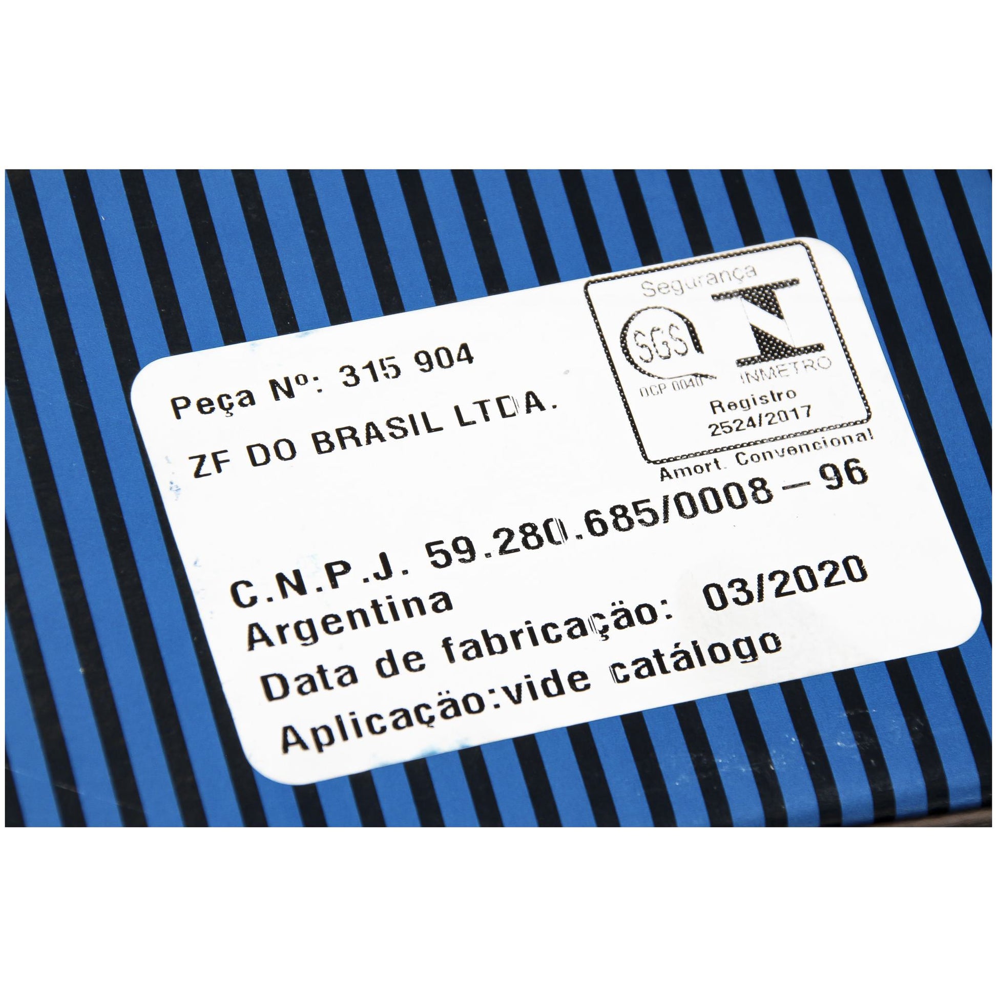 Amortecedor Suspensão Dianteiro - SACHS - 315 904 - (4)