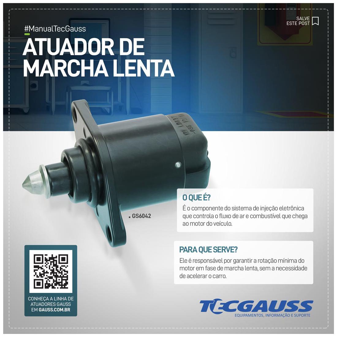Atuador Marcha Lenta - Gauss - GS6657 - (2)