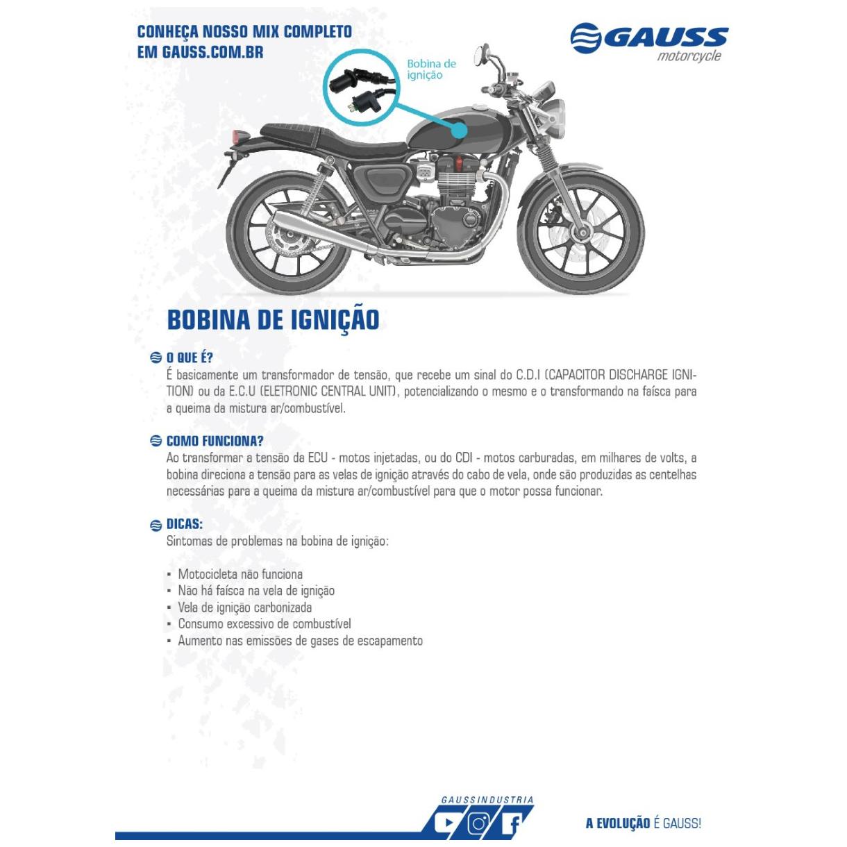 Bobina de Ignição - Gauss - GM12019 - (3)