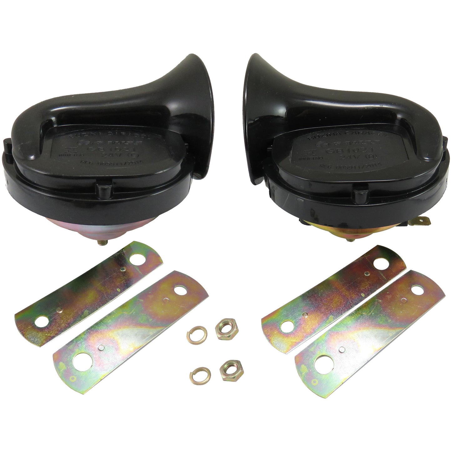 Buzina Caracol Par 24V - Gauss - GB1021 - (1)