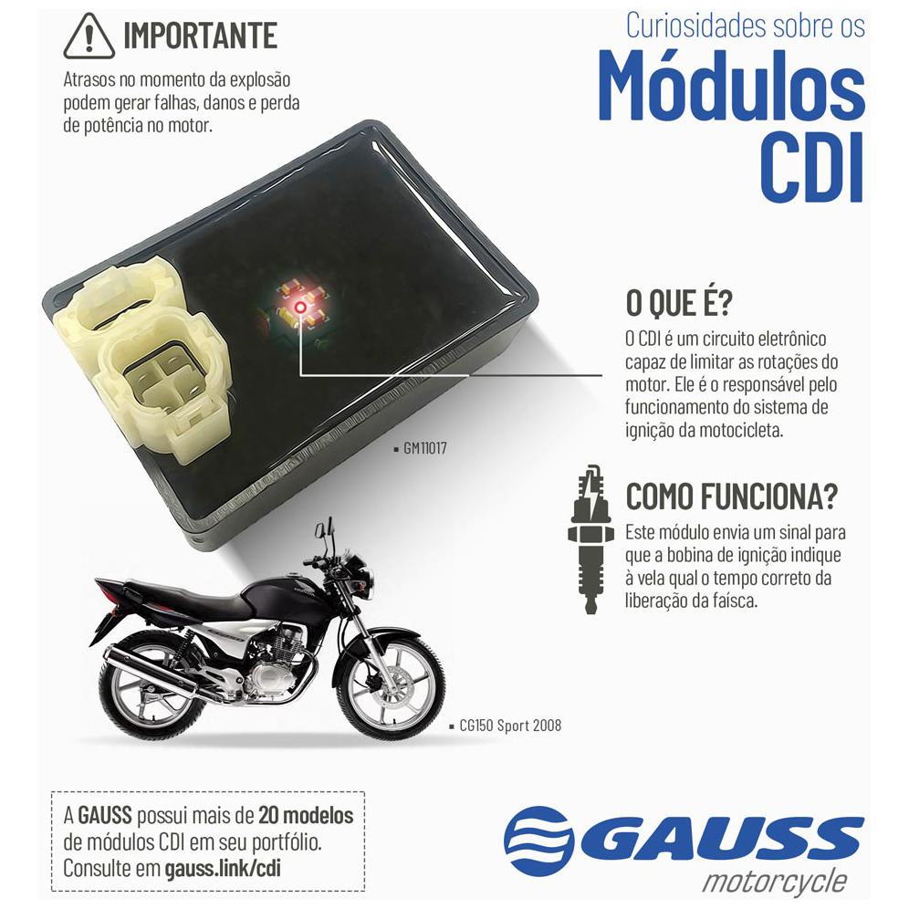 CDI para Motocicleta - Gauss - GM11021 - (2)