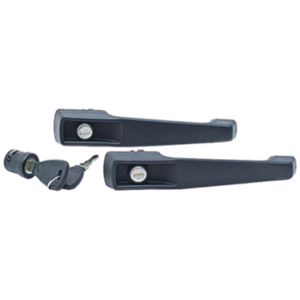 Conjunto de Maçanetas e Cilindros do Portas Dianteira/Ignição - Nylon - Universal - 50226 - (1)
